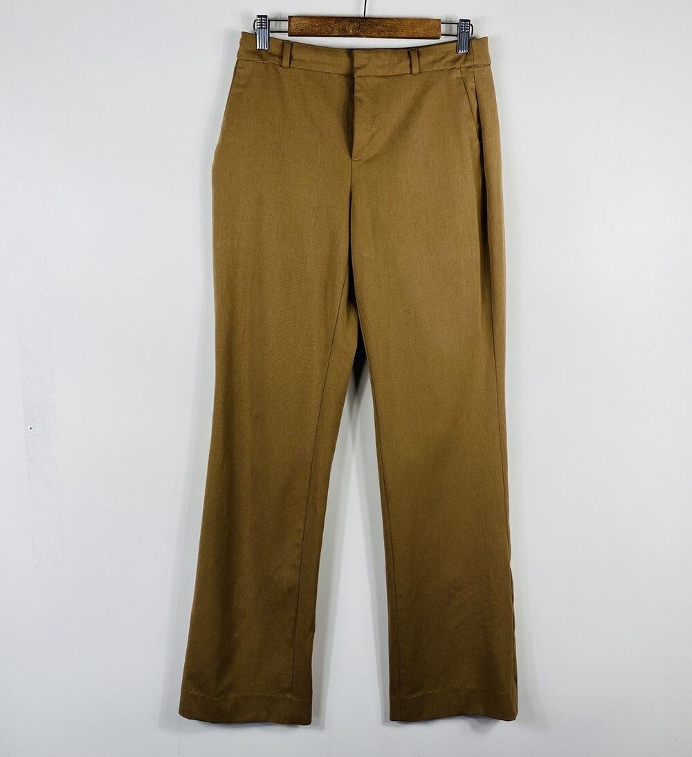 Banana Republic Pants Women's 8 Long Brown Logan Mid Rise Trouser Career Work